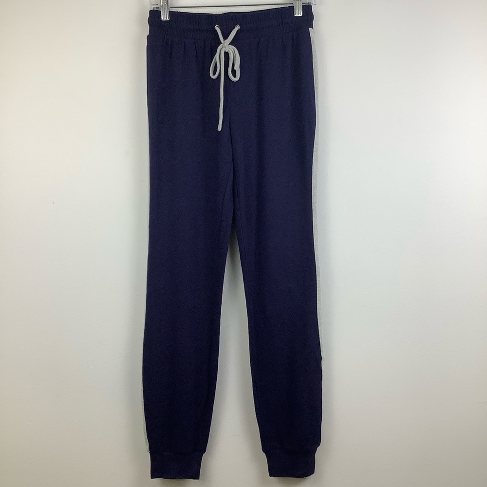 Miiyu for Simons Jersey Knit Joggers in Blue/Grey